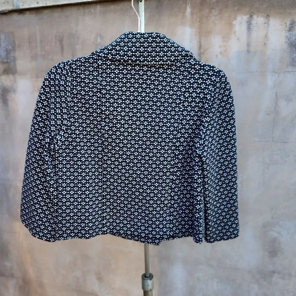 White house black market cropped mod style jacket